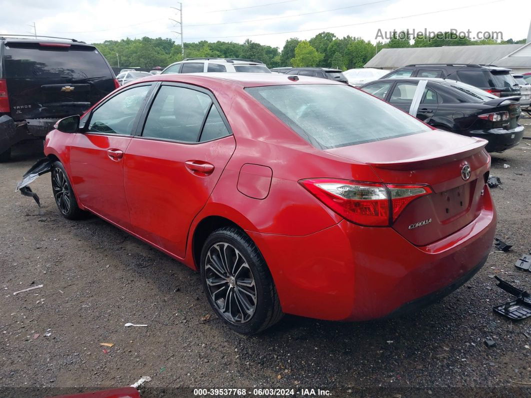 2015 Toyota Corolla S Premium Красный vin: 2T1BURHE3FC266094