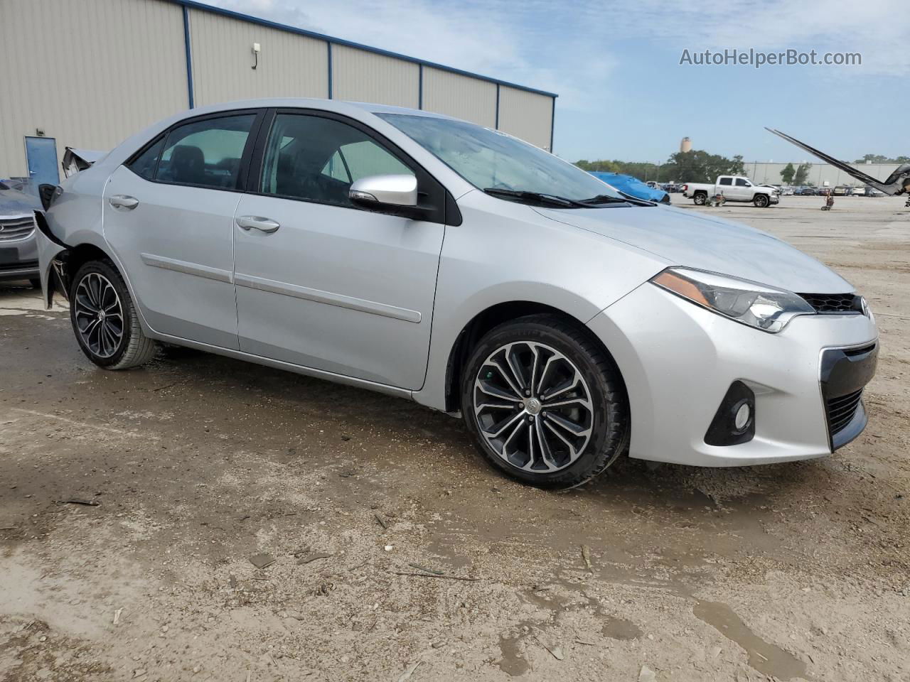 2015 Toyota Corolla L Silver vin: 2T1BURHE3FC295059