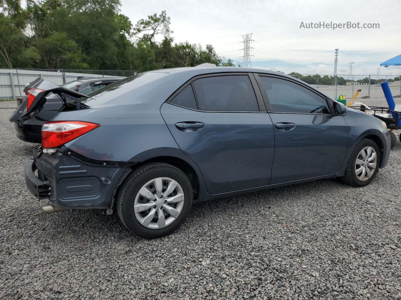 2015 Toyota Corolla L Gray vin: 2T1BURHE3FC296292