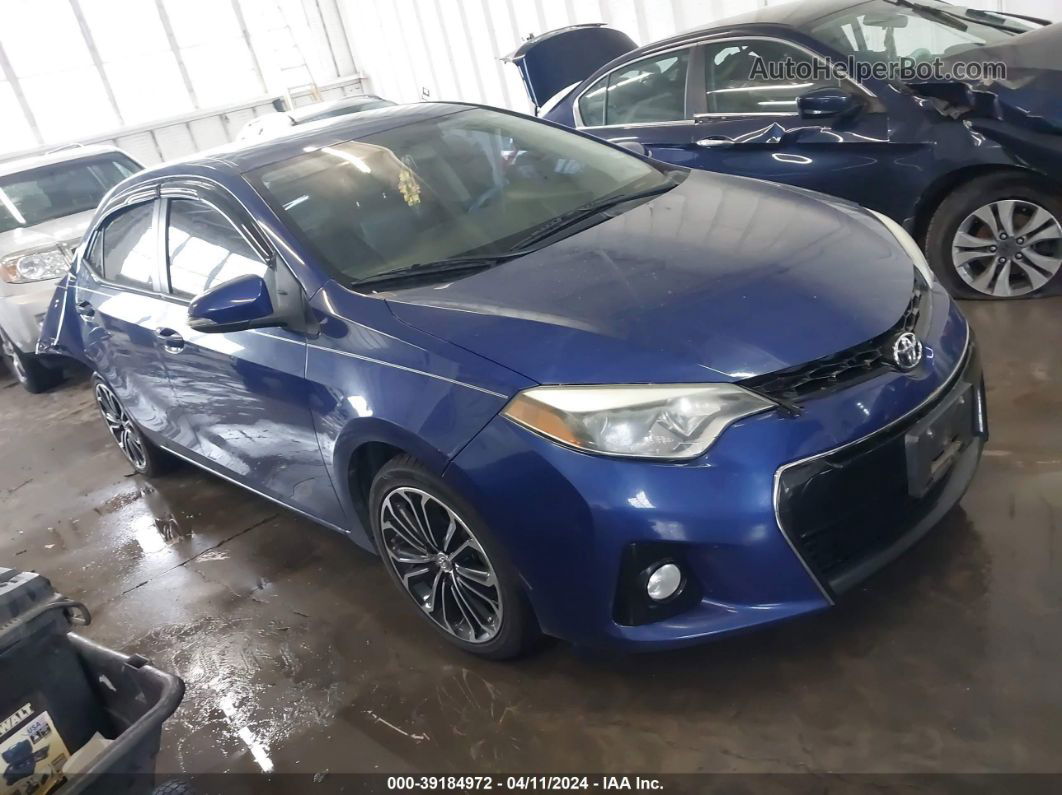 2015 Toyota Corolla S Plus Синий vin: 2T1BURHE3FC334765