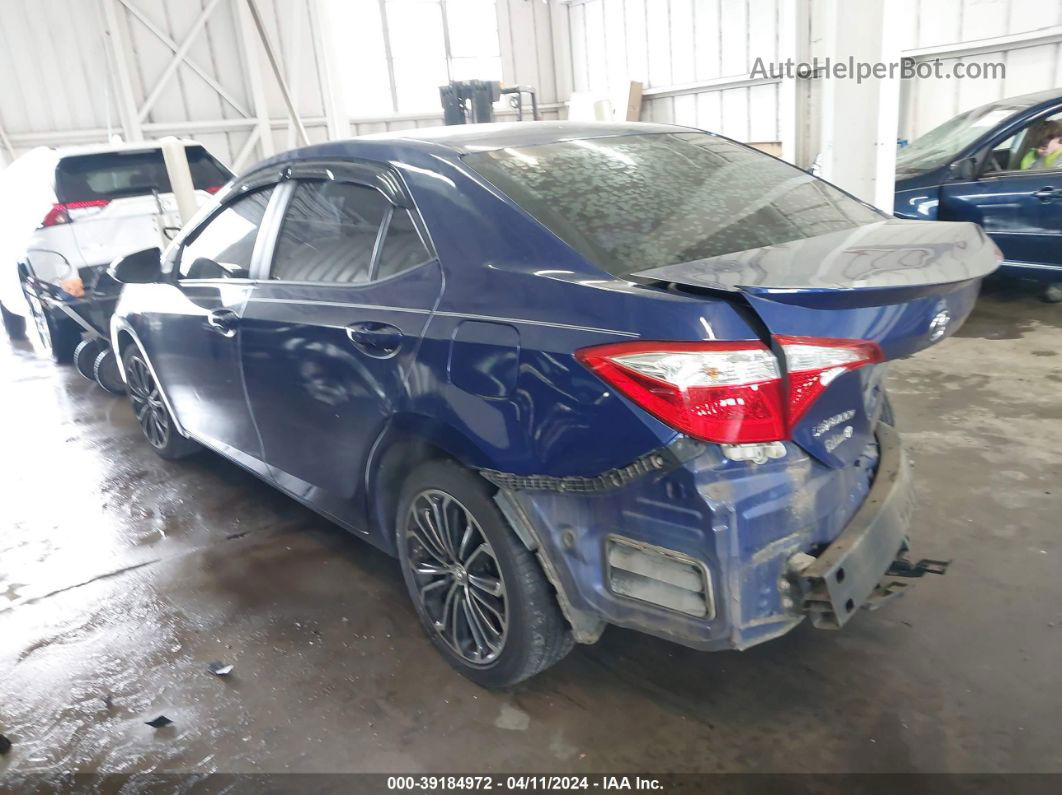 2015 Toyota Corolla S Plus Синий vin: 2T1BURHE3FC334765