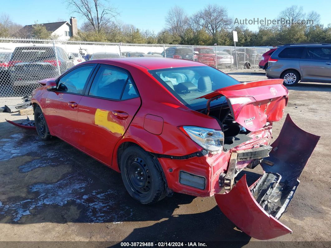 2015 Toyota Corolla S Red vin: 2T1BURHE3FC356796