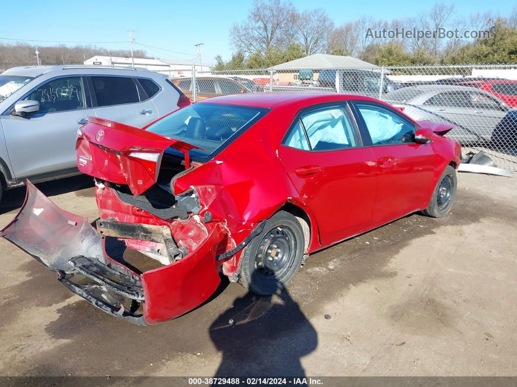 2015 Toyota Corolla S Red vin: 2T1BURHE3FC356796