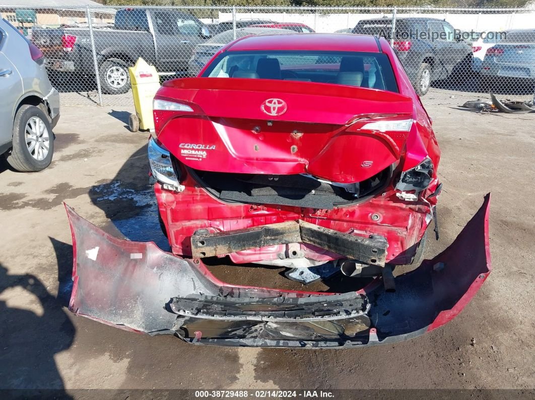 2015 Toyota Corolla S Red vin: 2T1BURHE3FC356796