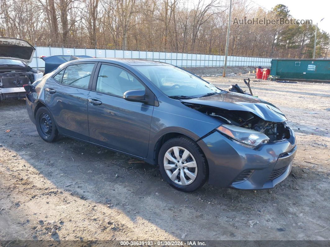 2015 Toyota Corolla Le Gray vin: 2T1BURHE3FC358273