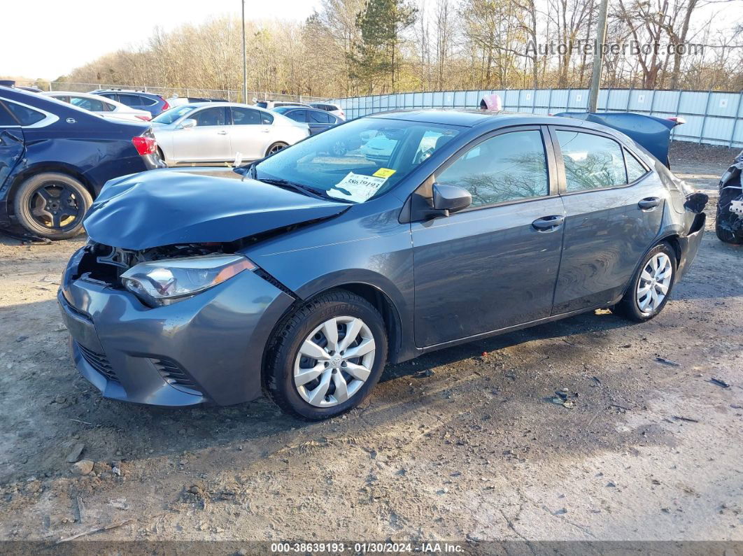 2015 Toyota Corolla Le Gray vin: 2T1BURHE3FC358273