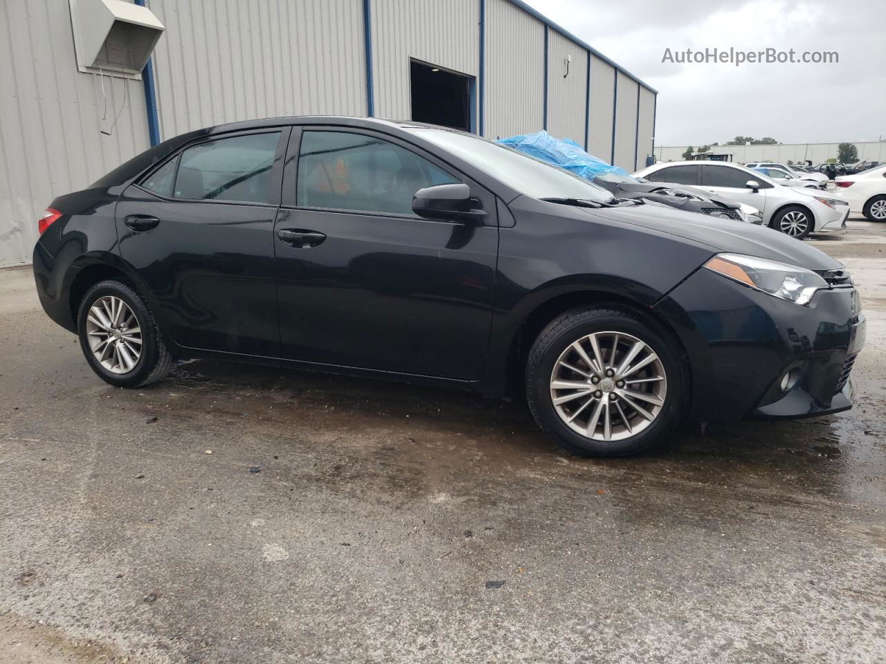 2015 Toyota Corolla L Черный vin: 2T1BURHE3FC375977