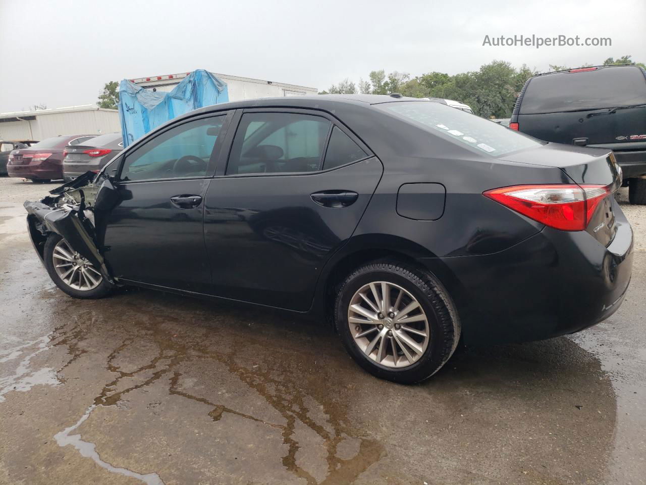 2015 Toyota Corolla L Черный vin: 2T1BURHE3FC375977