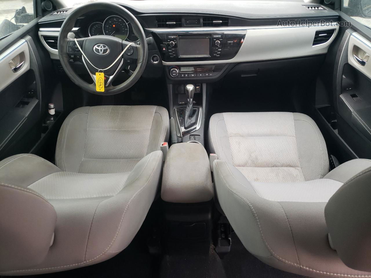 2015 Toyota Corolla L Черный vin: 2T1BURHE3FC375977