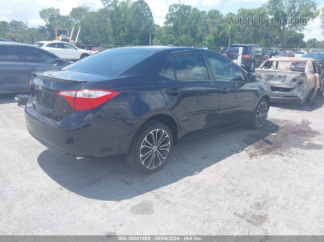 2015 Toyota Corolla S Plus Black vin: 2T1BURHE3FC383268