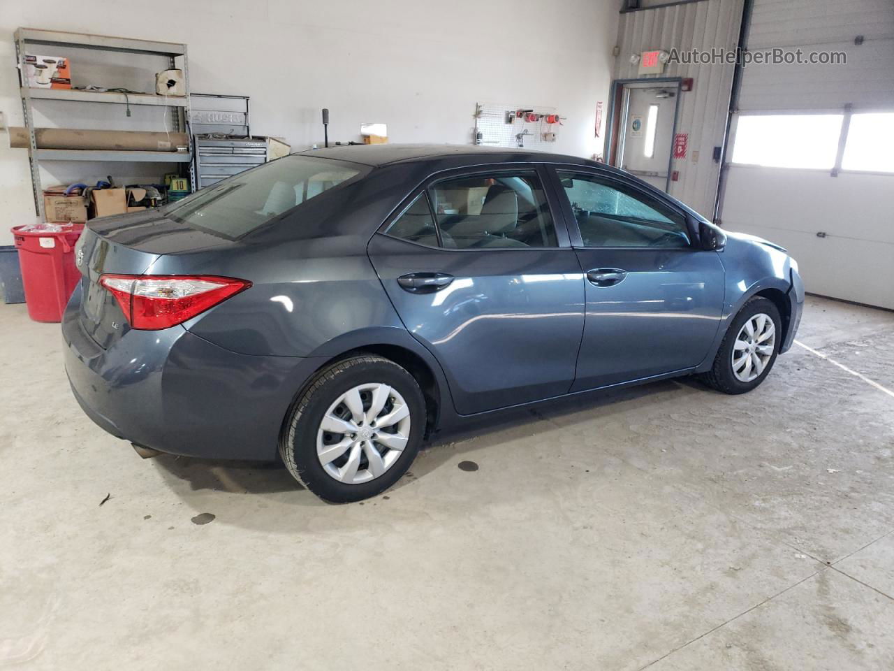 2015 Toyota Corolla L Charcoal vin: 2T1BURHE3FC415300