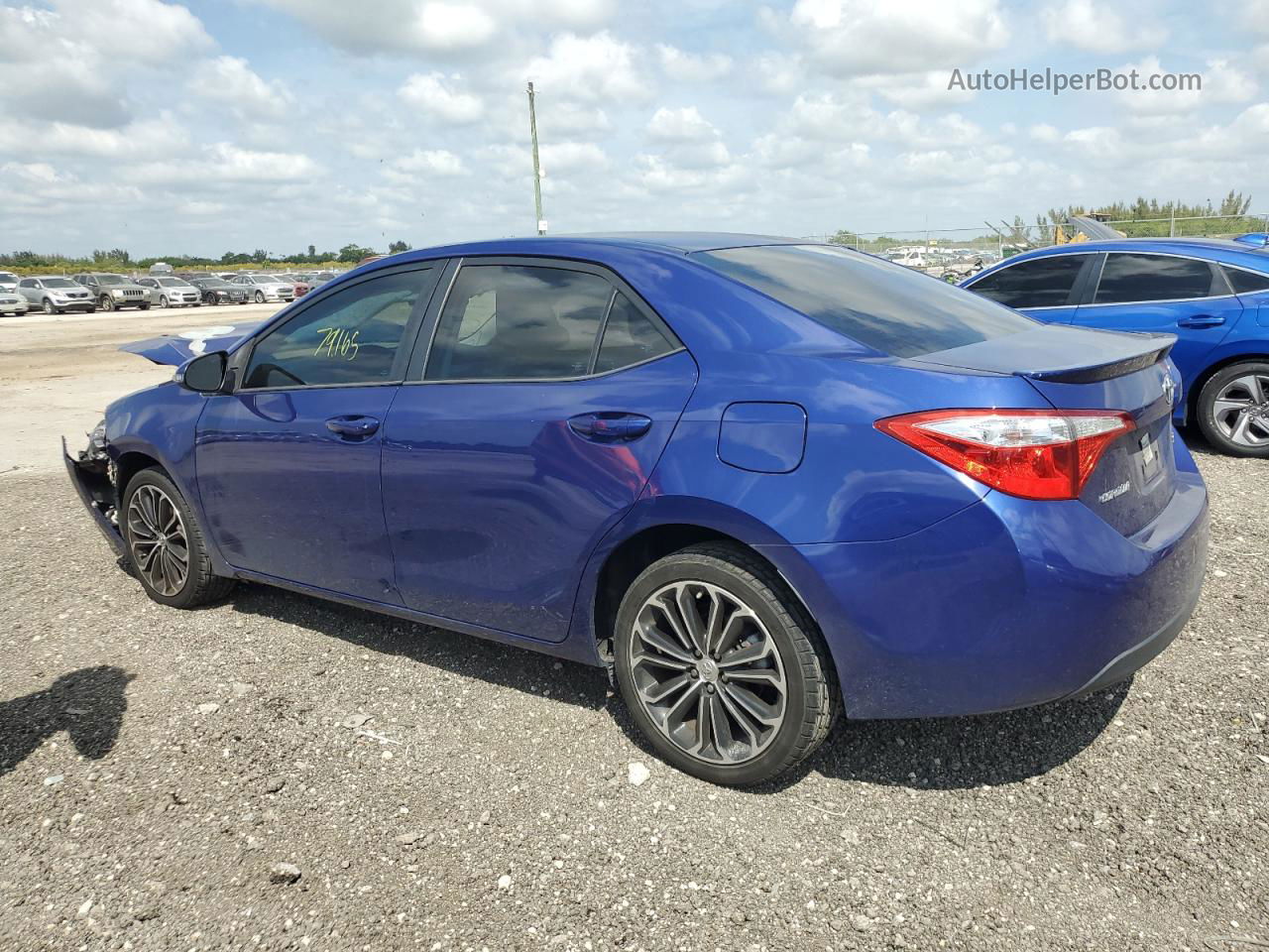 2015 Toyota Corolla L Blue vin: 2T1BURHE3FC420996