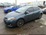 2015 Toyota Corolla S Plus Синий vin: 2T1BURHE3FC428273