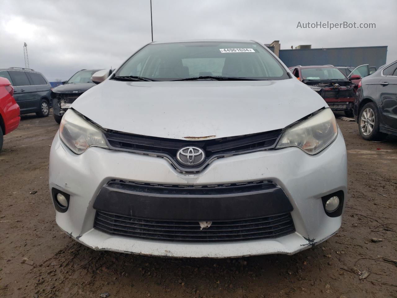 2015 Toyota Corolla L Серебряный vin: 2T1BURHE3FC443002