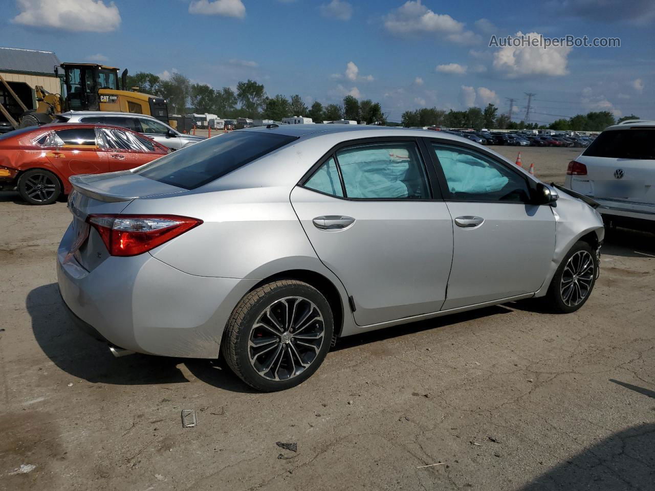 2015 Toyota Corolla L Silver vin: 2T1BURHE3FC448328