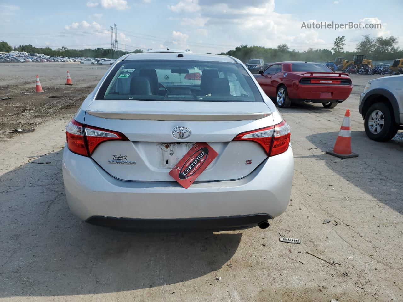 2015 Toyota Corolla L Silver vin: 2T1BURHE3FC448328