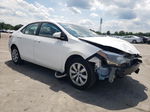 2015 Toyota Corolla L White vin: 2T1BURHE3FC451133