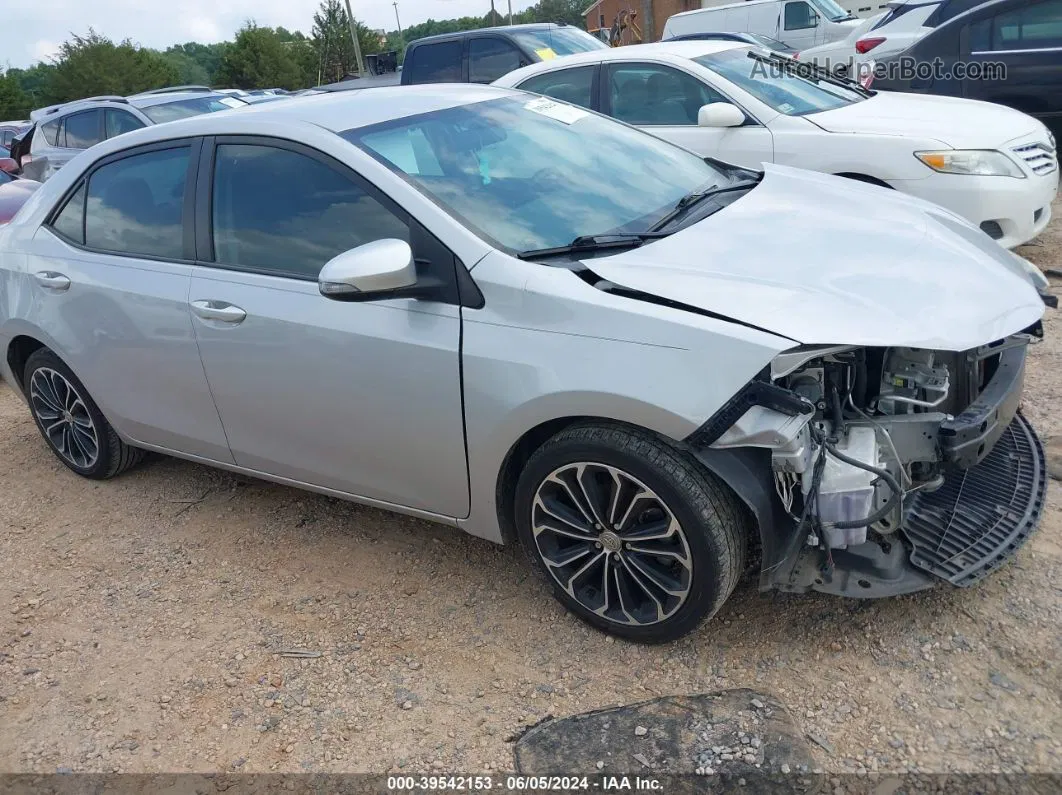 2015 Toyota Corolla S Plus Silver vin: 2T1BURHE3FC455893