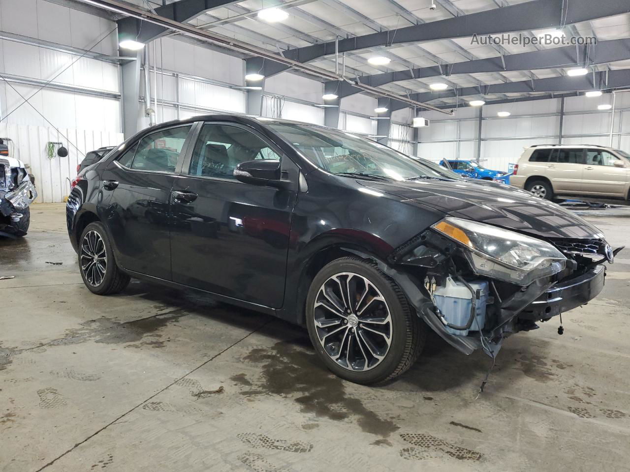 2016 Toyota Corolla L Черный vin: 2T1BURHE3GC493867