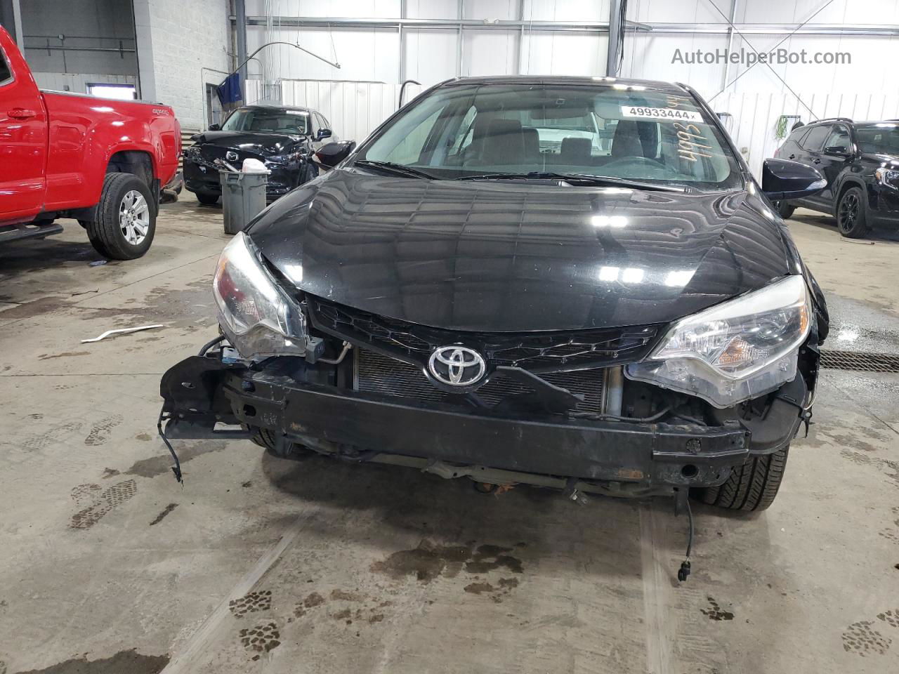 2016 Toyota Corolla L Black vin: 2T1BURHE3GC493867