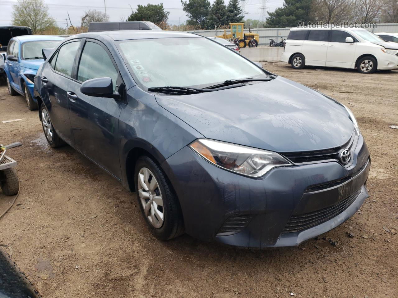 2016 Toyota Corolla L Gray vin: 2T1BURHE3GC516760