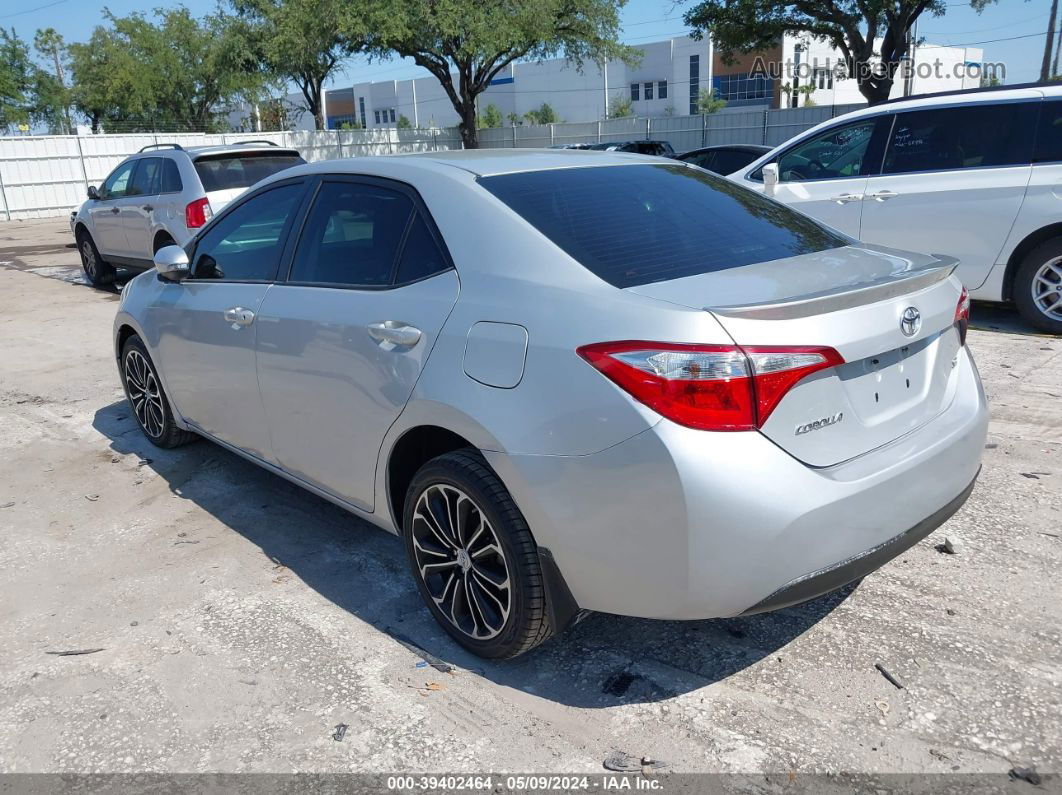 2016 Toyota Corolla S Plus Серебряный vin: 2T1BURHE3GC521599