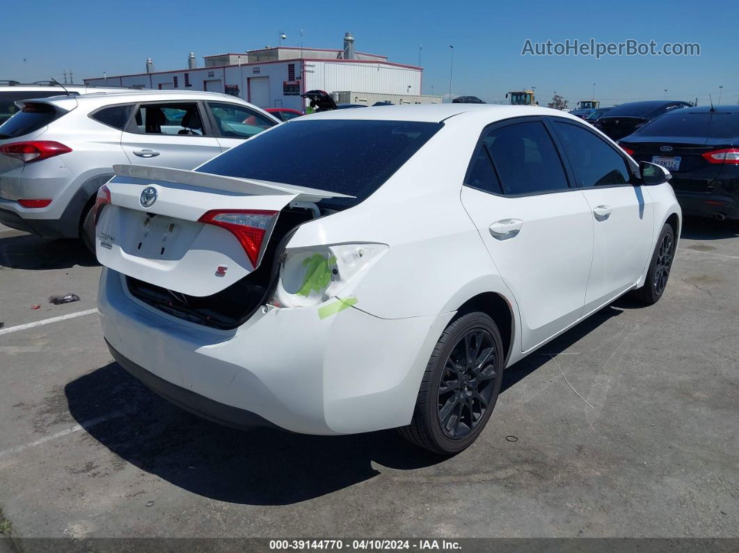 2016 Toyota Corolla S W/special Edition Pkg White vin: 2T1BURHE3GC536961