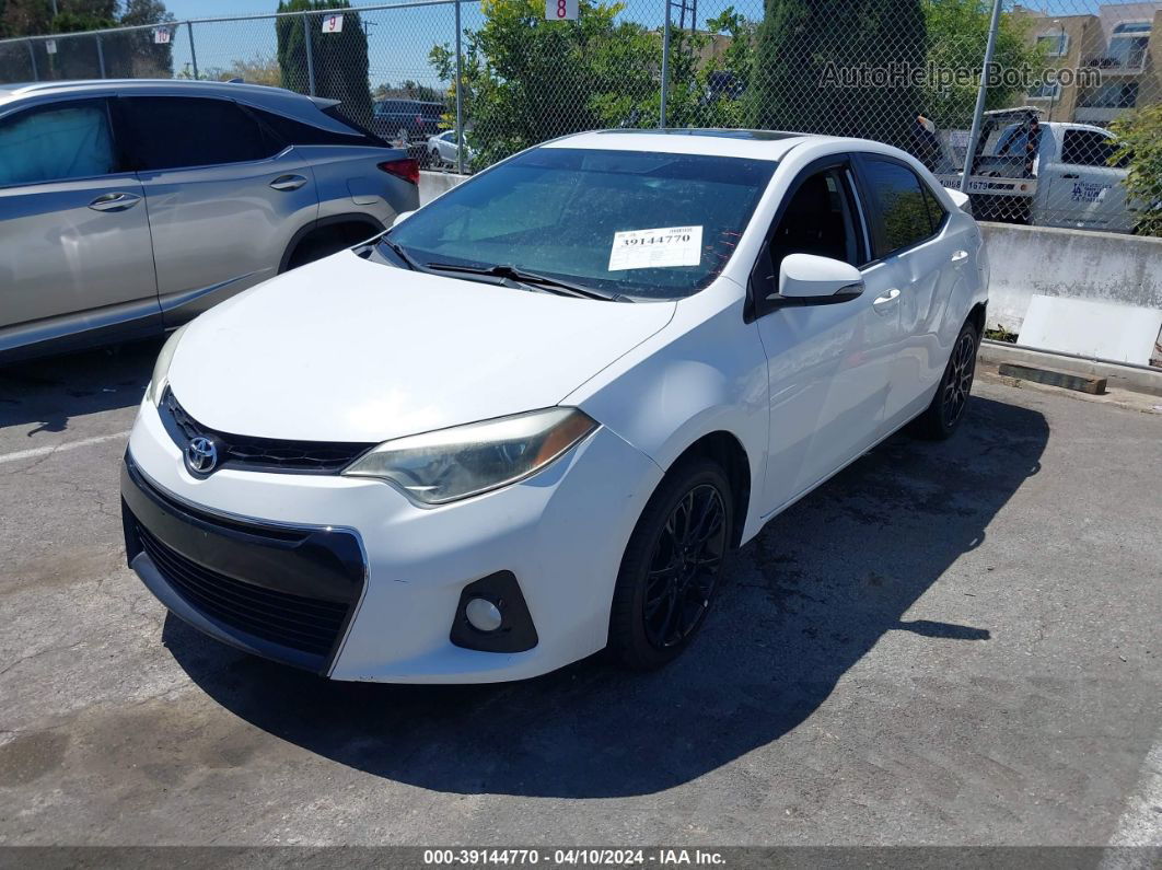 2016 Toyota Corolla S W/special Edition Pkg White vin: 2T1BURHE3GC536961