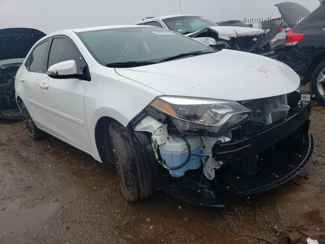 2016 Toyota Corolla L Белый vin: 2T1BURHE3GC568034