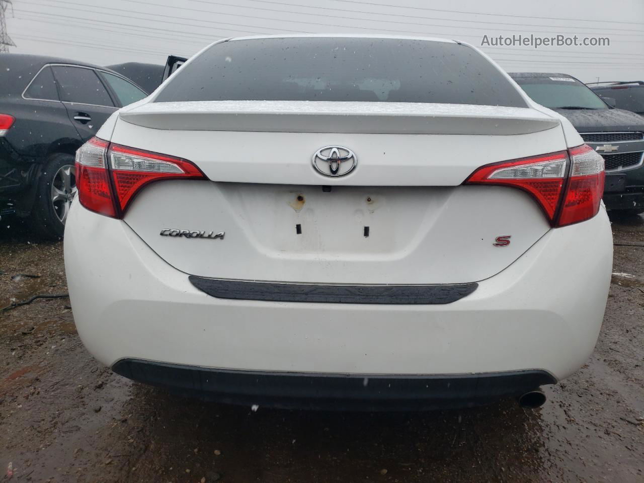 2016 Toyota Corolla L White vin: 2T1BURHE3GC568034