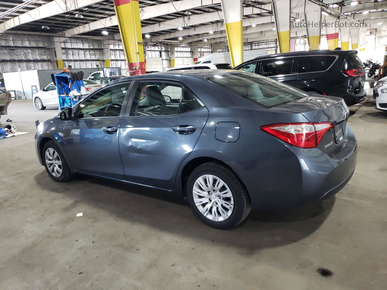 2016 Toyota Corolla L Blue vin: 2T1BURHE3GC587313