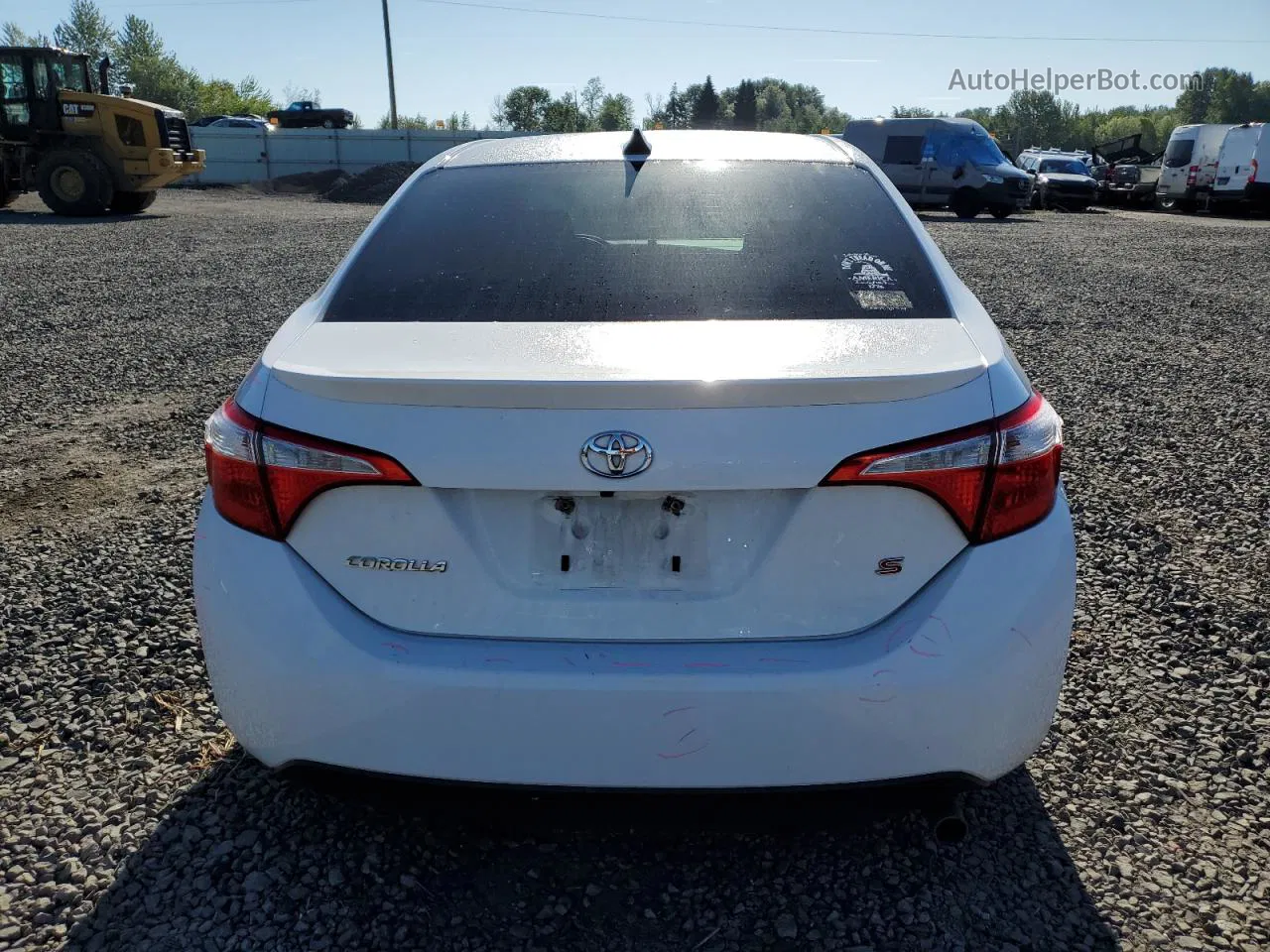 2016 Toyota Corolla L White vin: 2T1BURHE3GC636137