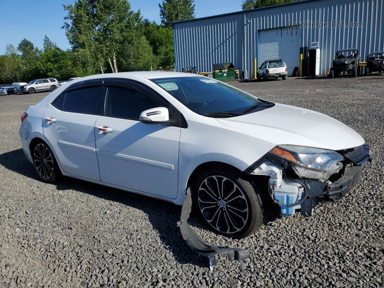 2016 Toyota Corolla L White vin: 2T1BURHE3GC636137