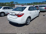 2016 Toyota Corolla Le White vin: 2T1BURHE3GC638132