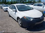 2016 Toyota Corolla Le White vin: 2T1BURHE3GC638132