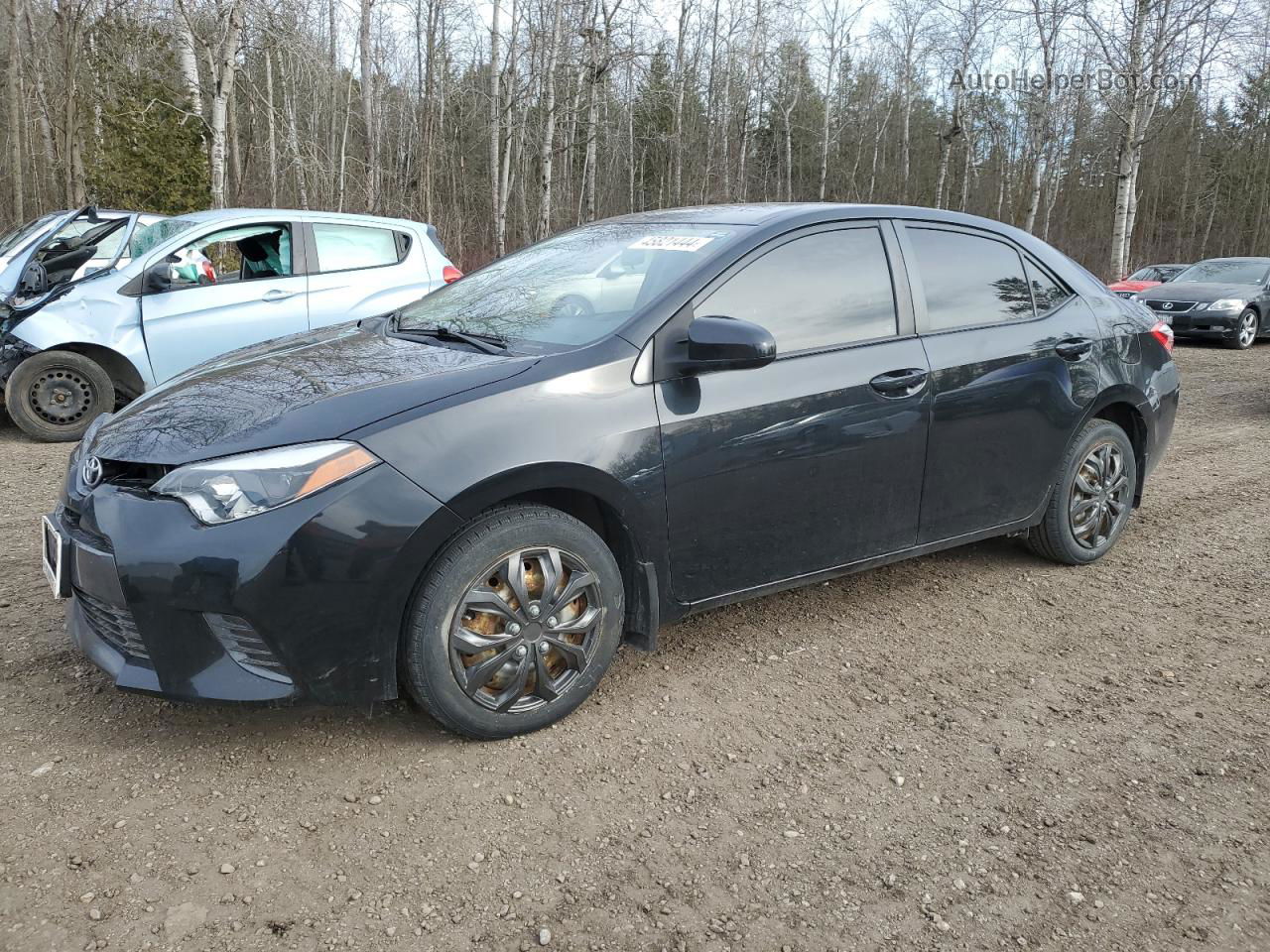 2016 Toyota Corolla L Black vin: 2T1BURHE3GC671616