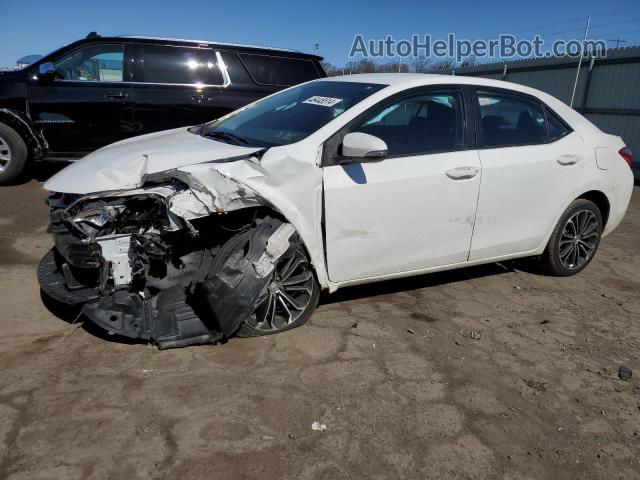 2016 Toyota Corolla L Белый vin: 2T1BURHE3GC674547