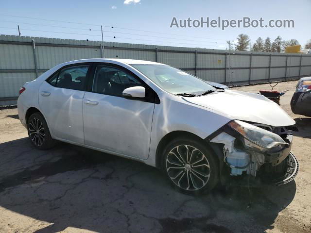 2016 Toyota Corolla L White vin: 2T1BURHE3GC674547