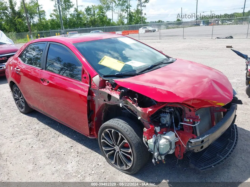 2016 Toyota Corolla S Plus Red vin: 2T1BURHE3GC674757