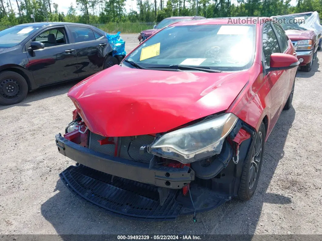 2016 Toyota Corolla S Plus Red vin: 2T1BURHE3GC674757