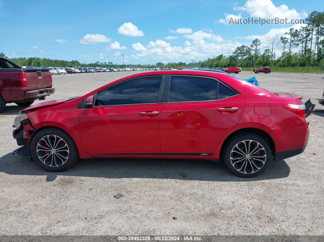 2016 Toyota Corolla S Plus Red vin: 2T1BURHE3GC674757