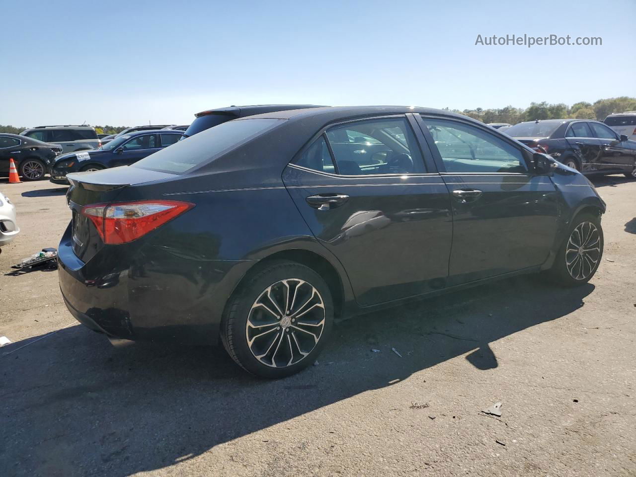 2016 Toyota Corolla L Black vin: 2T1BURHE3GC694457