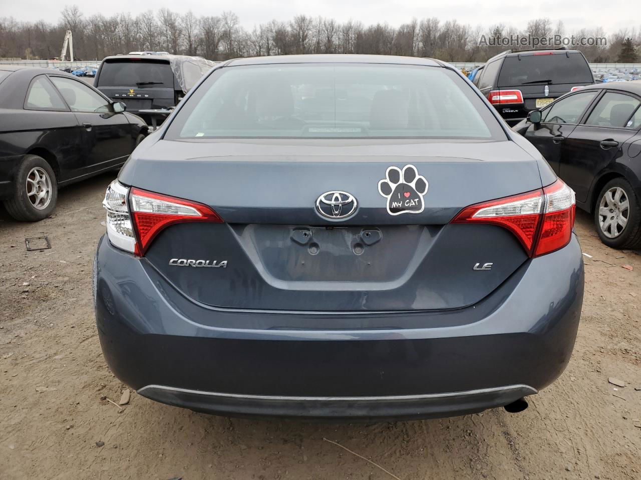 2016 Toyota Corolla L Gray vin: 2T1BURHE3GC724847