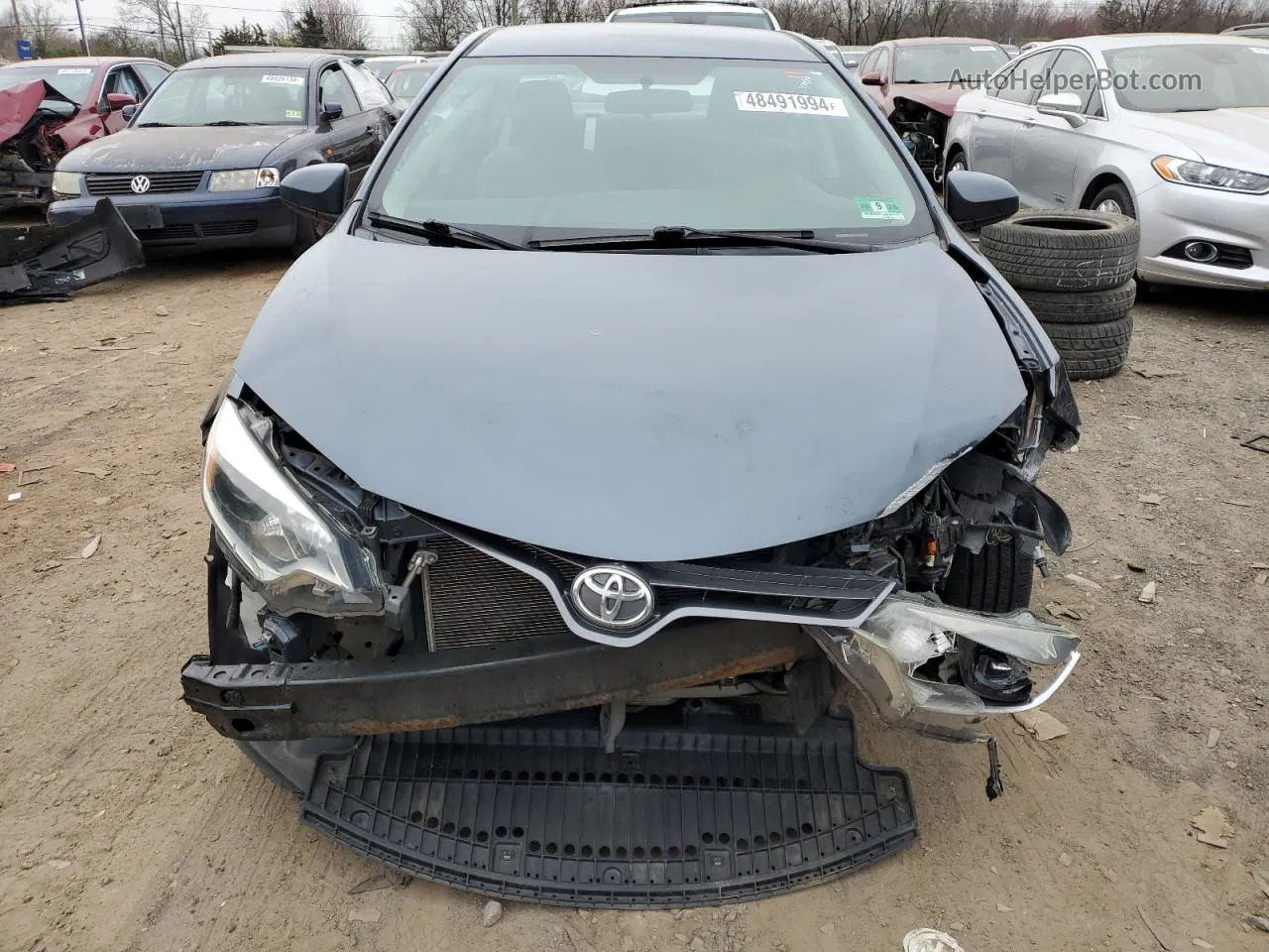 2016 Toyota Corolla L Gray vin: 2T1BURHE3GC724847