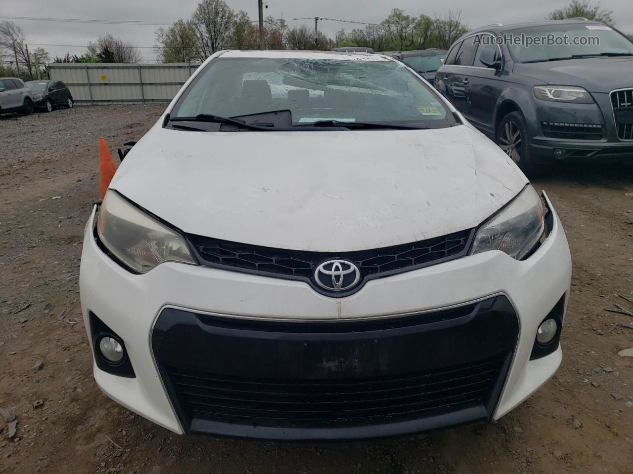 2016 Toyota Corolla L Белый vin: 2T1BURHE3GC737517