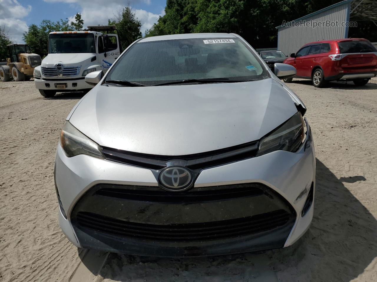 2017 Toyota Corolla L Silver vin: 2T1BURHE3HC755209