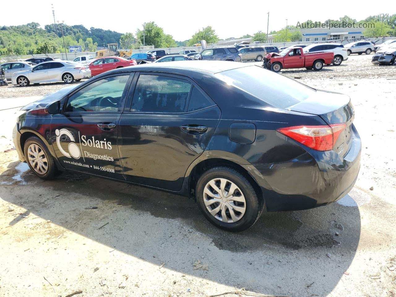 2017 Toyota Corolla L Black vin: 2T1BURHE3HC761298