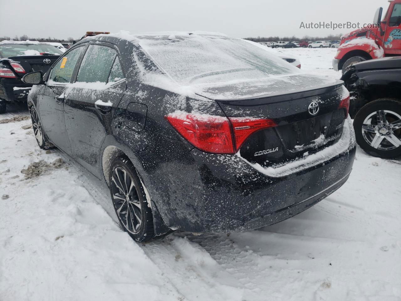 2017 Toyota Corolla L Черный vin: 2T1BURHE3HC772527