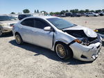 2017 Toyota Corolla L Silver vin: 2T1BURHE3HC773497