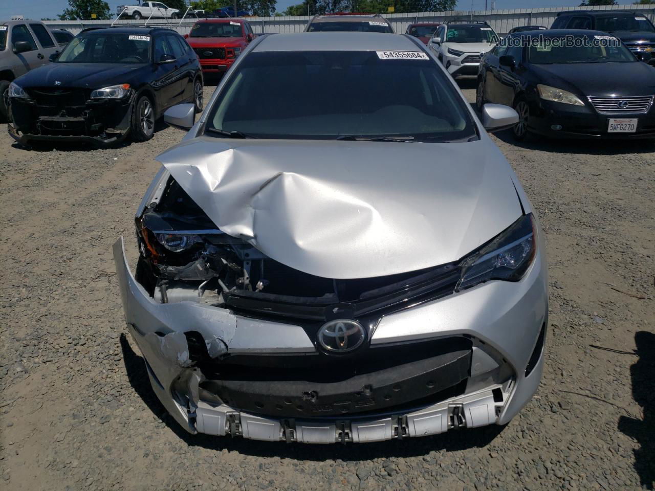 2017 Toyota Corolla L Silver vin: 2T1BURHE3HC773497